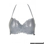 Sundazed Nixie Underwire Metallic Bra-Sized Bikini Top Silver B07PSJXQ52